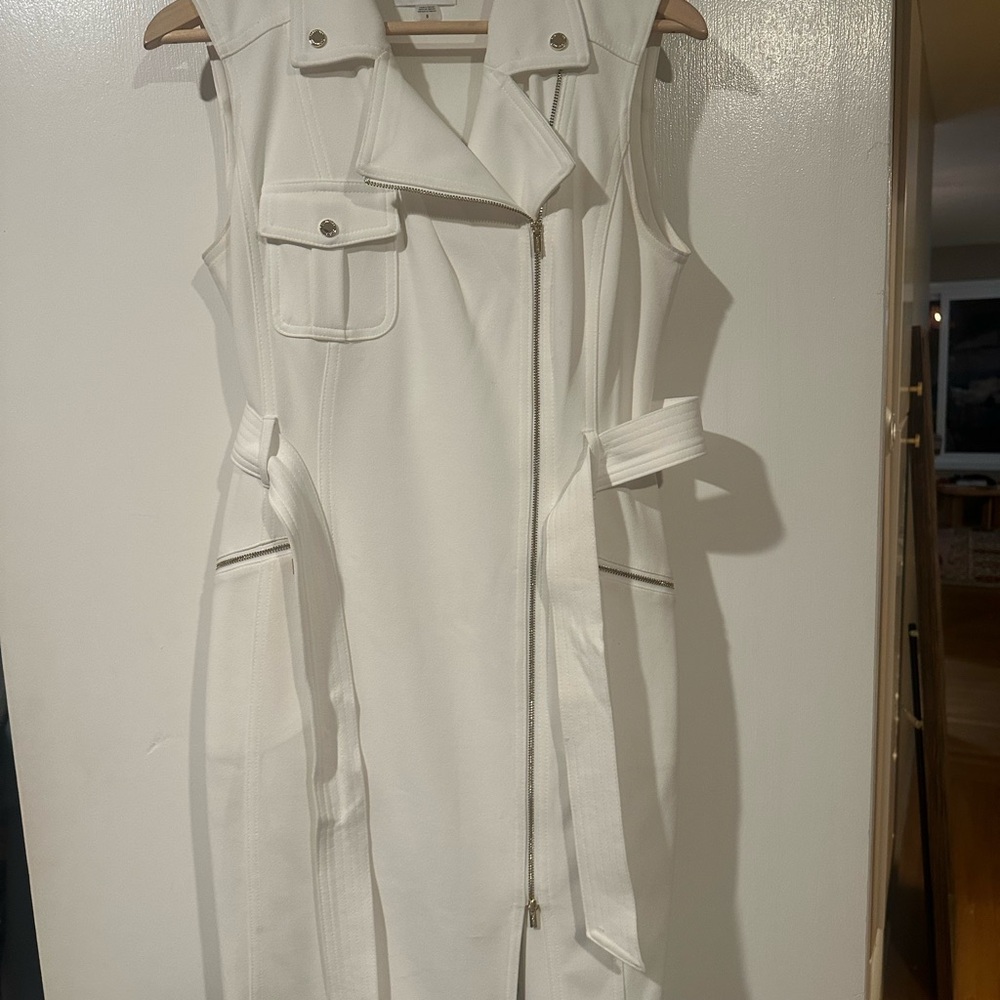 White Sleeveless Dress